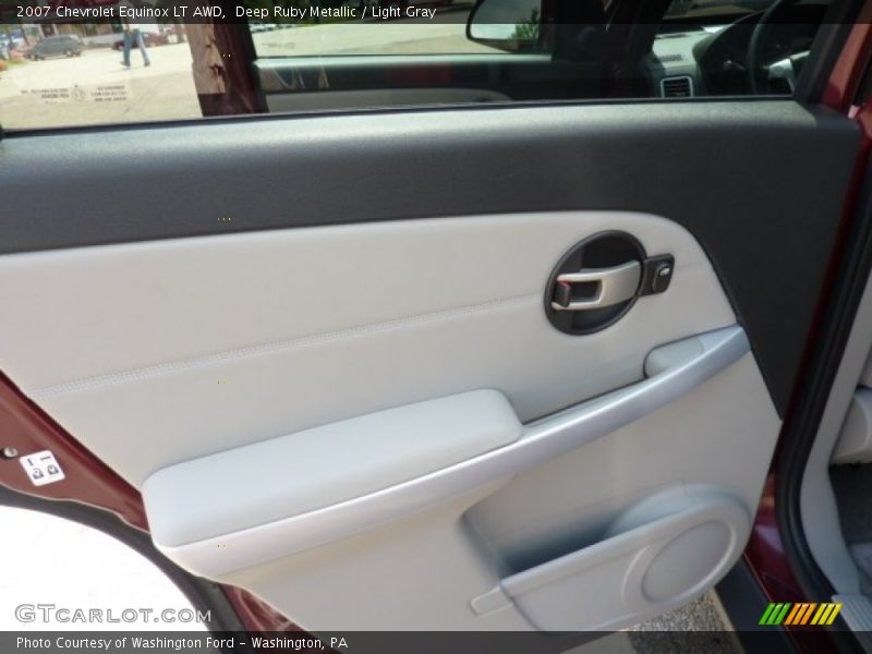Deep Ruby Metallic / Light Gray 2007 Chevrolet Equinox LT AWD