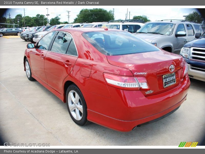 Barcelona Red Metallic / Dark Charcoal 2010 Toyota Camry SE
