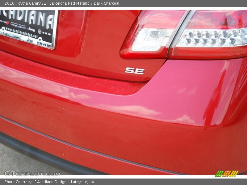 Barcelona Red Metallic / Dark Charcoal 2010 Toyota Camry SE