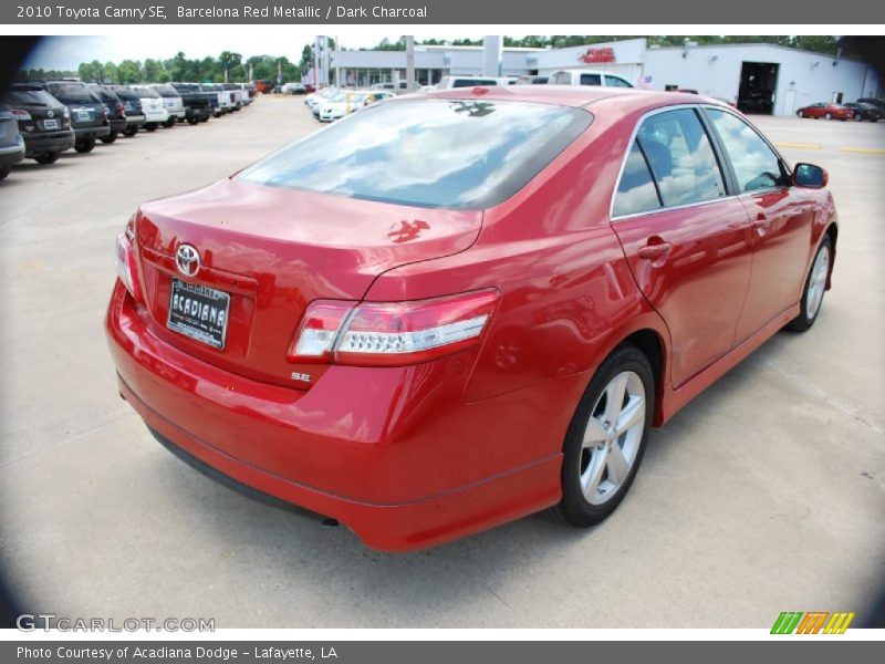 Barcelona Red Metallic / Dark Charcoal 2010 Toyota Camry SE