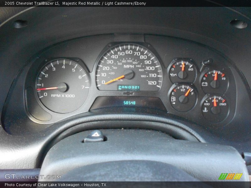 Majestic Red Metallic / Light Cashmere/Ebony 2005 Chevrolet TrailBlazer LS