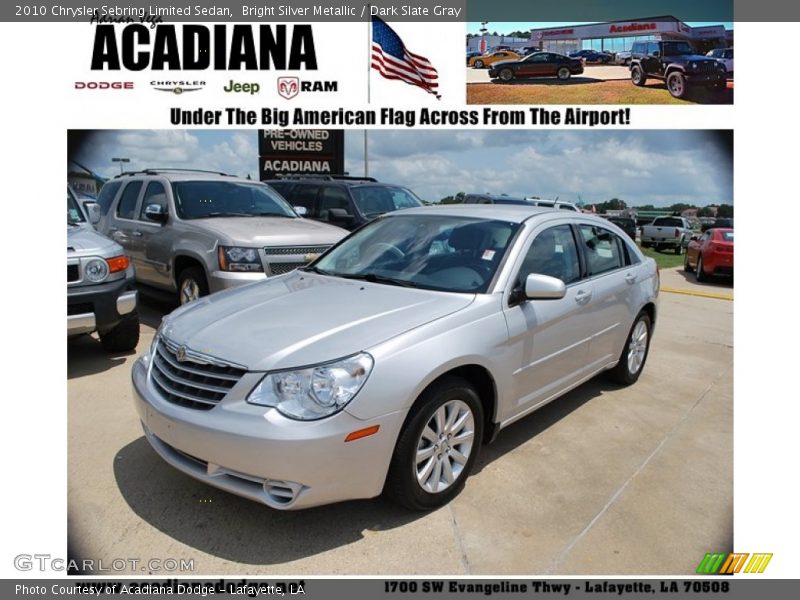 Bright Silver Metallic / Dark Slate Gray 2010 Chrysler Sebring Limited Sedan
