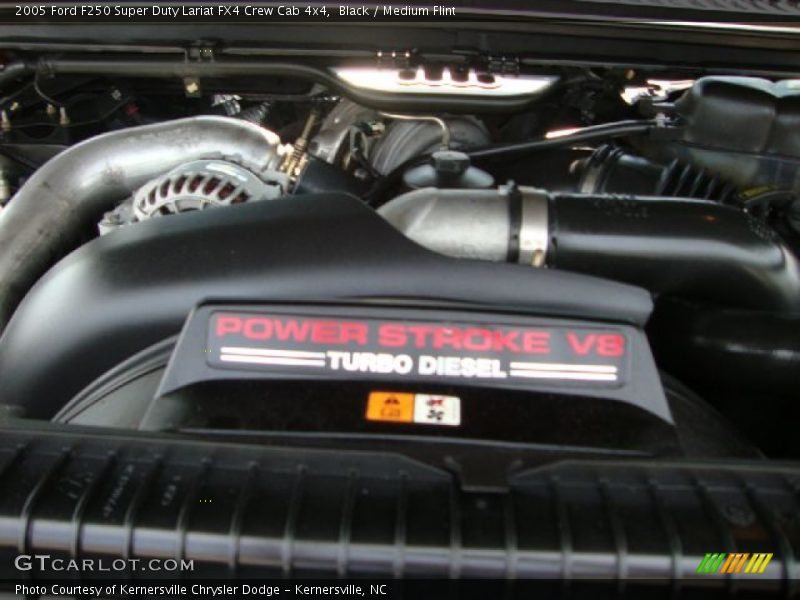 Black / Medium Flint 2005 Ford F250 Super Duty Lariat FX4 Crew Cab 4x4