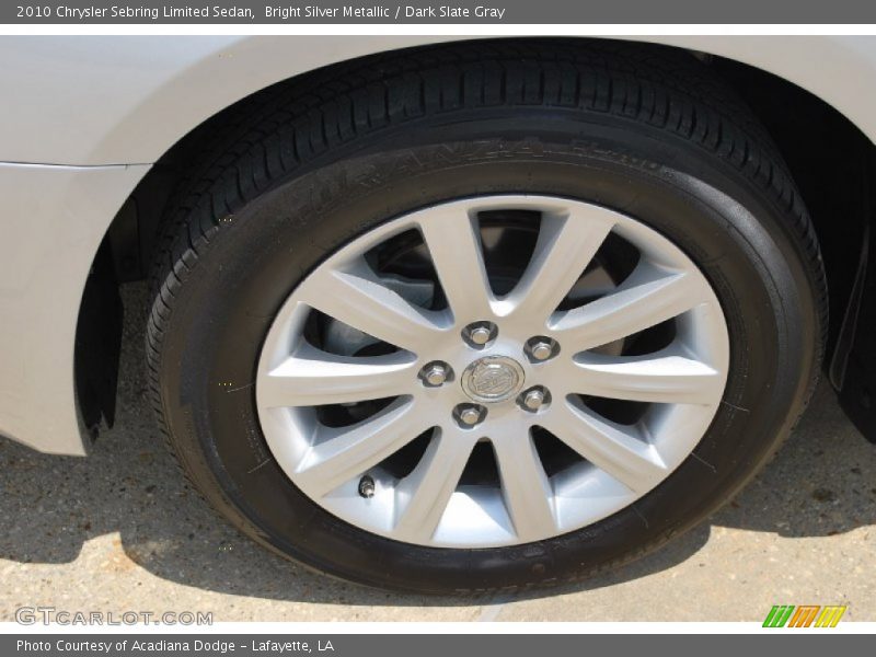 Bright Silver Metallic / Dark Slate Gray 2010 Chrysler Sebring Limited Sedan