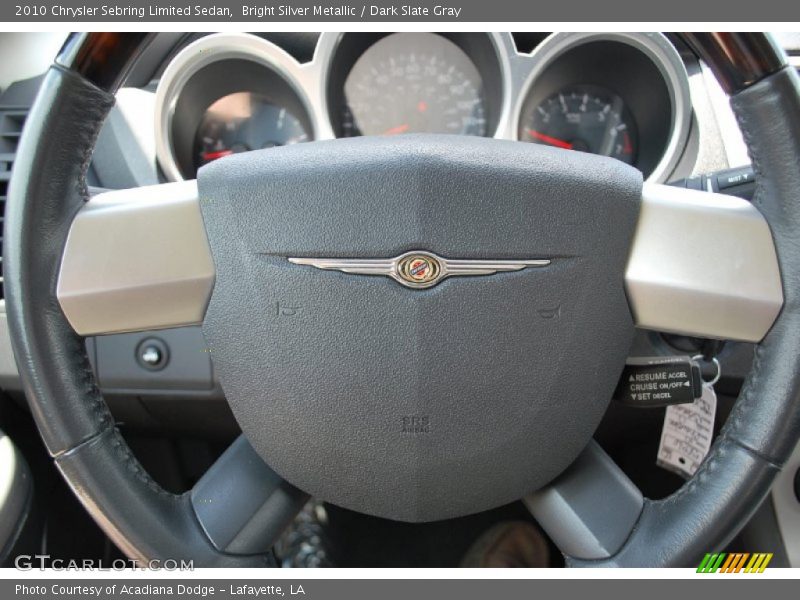 Bright Silver Metallic / Dark Slate Gray 2010 Chrysler Sebring Limited Sedan