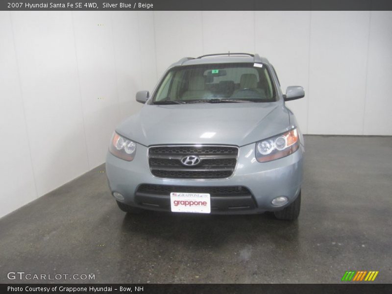 Silver Blue / Beige 2007 Hyundai Santa Fe SE 4WD