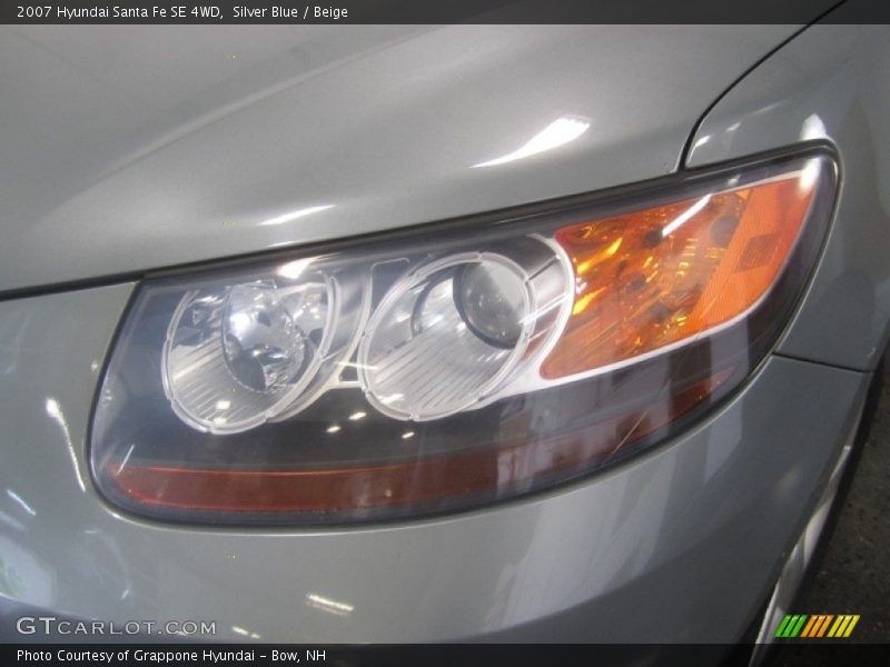 Silver Blue / Beige 2007 Hyundai Santa Fe SE 4WD