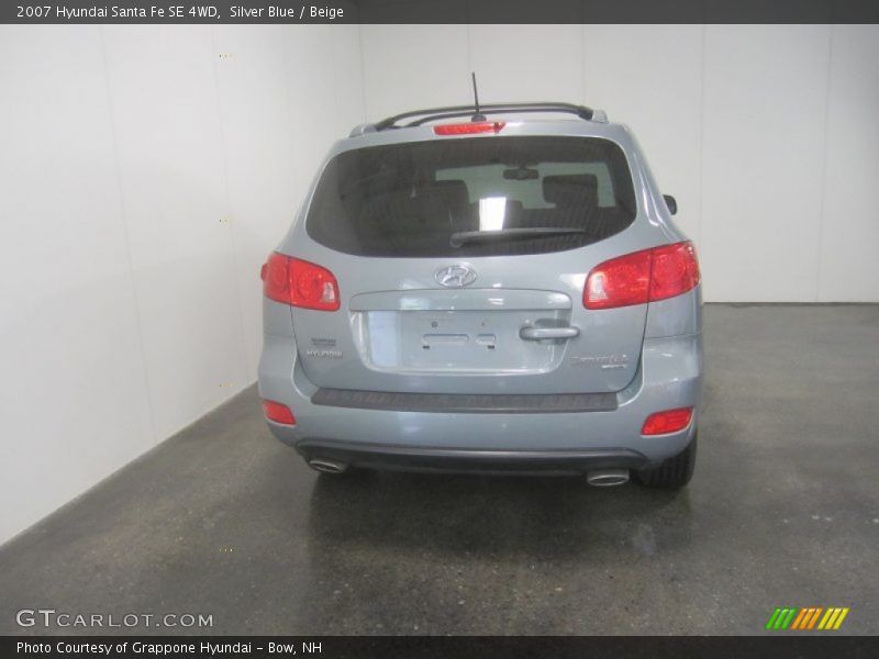 Silver Blue / Beige 2007 Hyundai Santa Fe SE 4WD