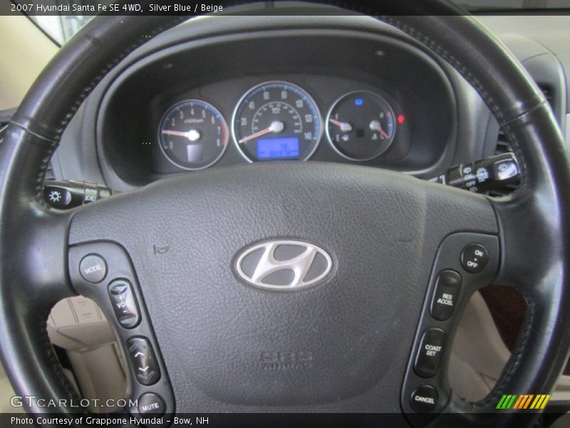 Silver Blue / Beige 2007 Hyundai Santa Fe SE 4WD