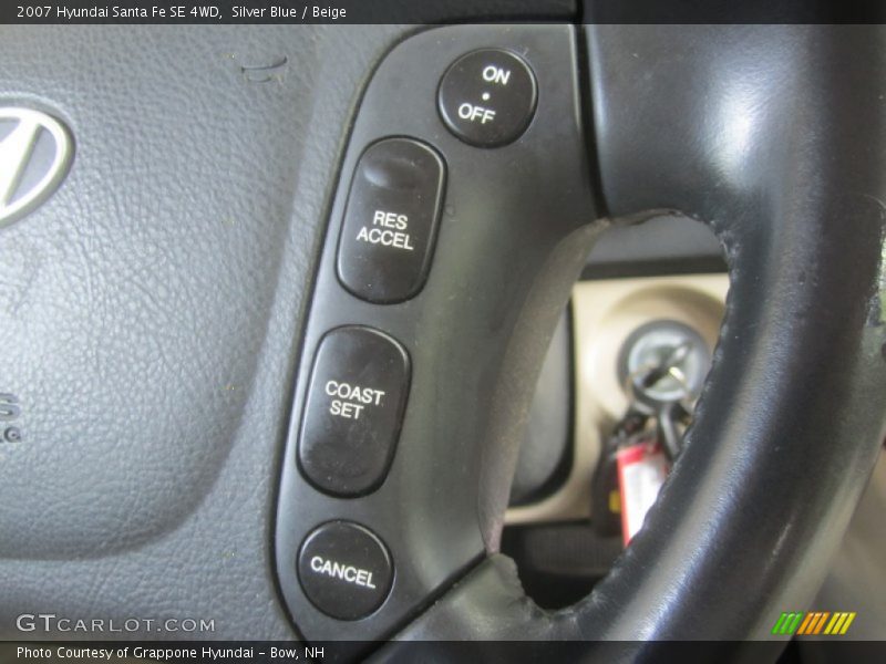 Silver Blue / Beige 2007 Hyundai Santa Fe SE 4WD