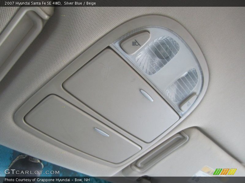 Silver Blue / Beige 2007 Hyundai Santa Fe SE 4WD
