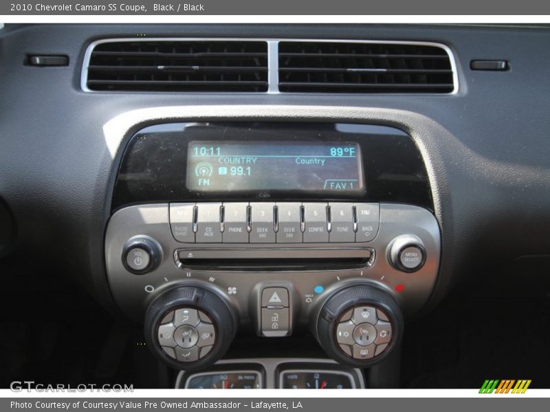 Controls of 2010 Camaro SS Coupe