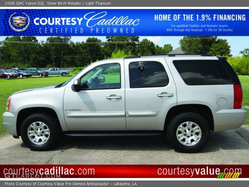 Silver Birch Metallic / Light Titanium 2008 GMC Yukon SLE