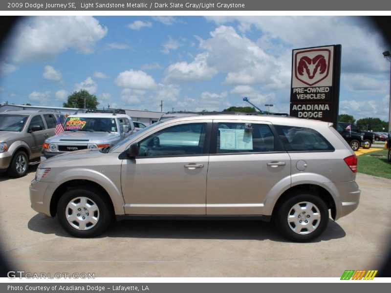 Light Sandstone Metallic / Dark Slate Gray/Light Graystone 2009 Dodge Journey SE