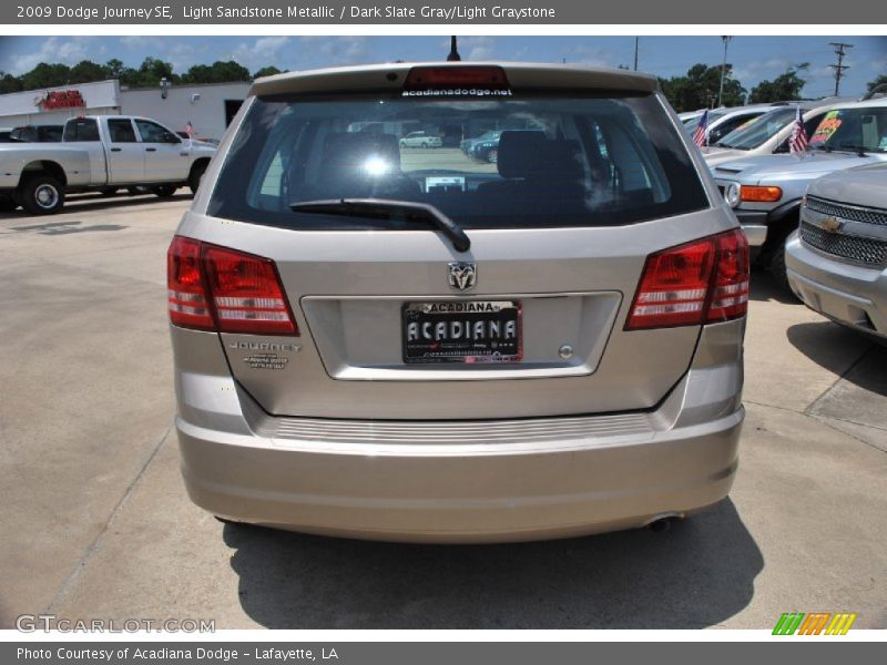 Light Sandstone Metallic / Dark Slate Gray/Light Graystone 2009 Dodge Journey SE