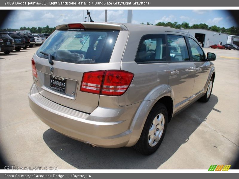 Light Sandstone Metallic / Dark Slate Gray/Light Graystone 2009 Dodge Journey SE