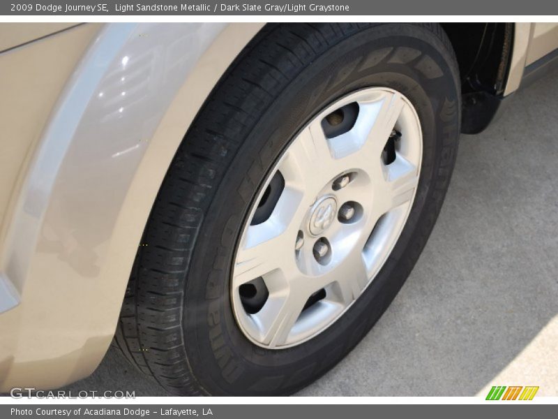 Light Sandstone Metallic / Dark Slate Gray/Light Graystone 2009 Dodge Journey SE