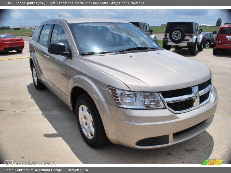 Light Sandstone Metallic / Dark Slate Gray/Light Graystone 2009 Dodge Journey SE