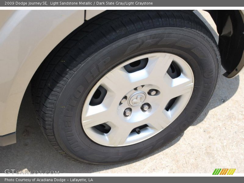 Light Sandstone Metallic / Dark Slate Gray/Light Graystone 2009 Dodge Journey SE