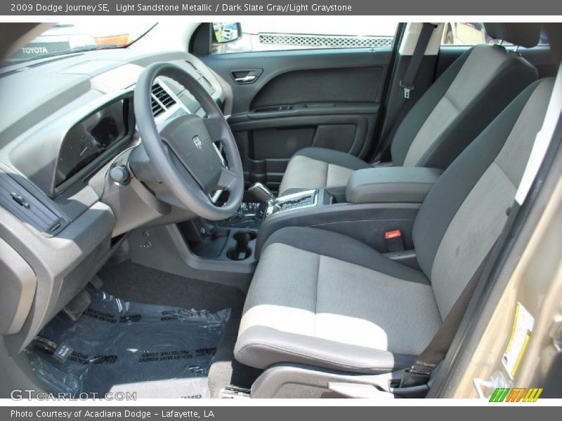 Light Sandstone Metallic / Dark Slate Gray/Light Graystone 2009 Dodge Journey SE
