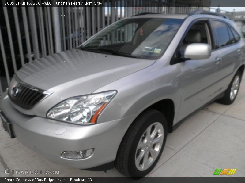 Tungsten Pearl / Light Gray 2009 Lexus RX 350 AWD
