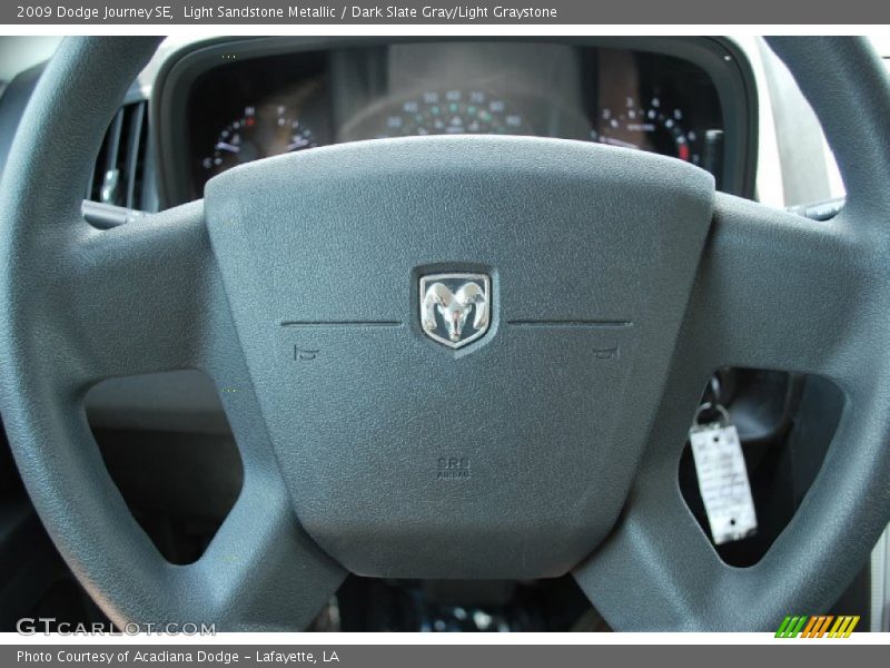 Light Sandstone Metallic / Dark Slate Gray/Light Graystone 2009 Dodge Journey SE