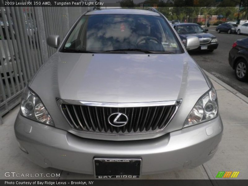 Tungsten Pearl / Light Gray 2009 Lexus RX 350 AWD