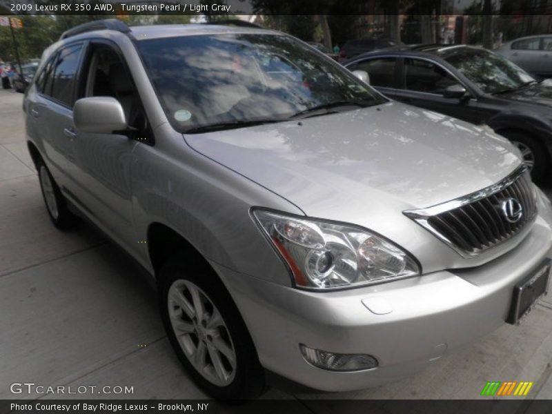 Tungsten Pearl / Light Gray 2009 Lexus RX 350 AWD