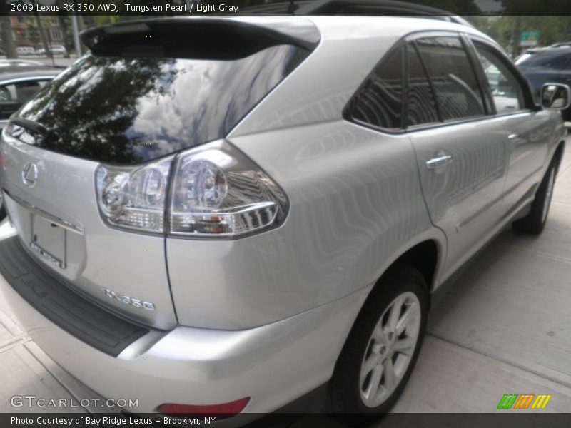 Tungsten Pearl / Light Gray 2009 Lexus RX 350 AWD