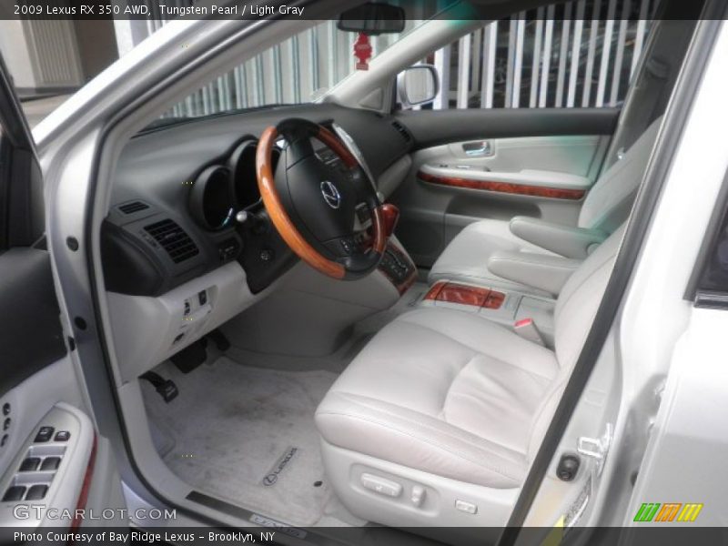 Tungsten Pearl / Light Gray 2009 Lexus RX 350 AWD