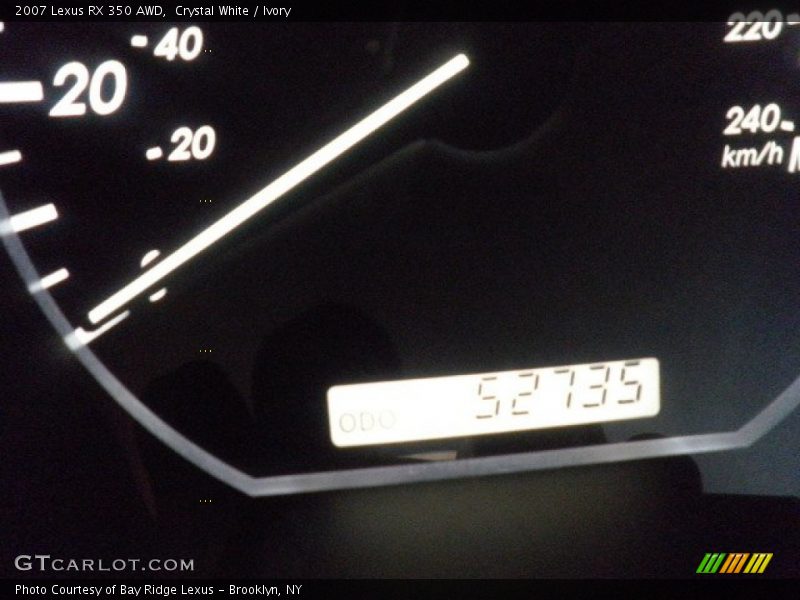 Crystal White / Ivory 2007 Lexus RX 350 AWD