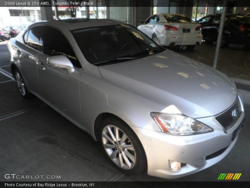 Tungsten Pearl / Black 2009 Lexus IS 250 AWD