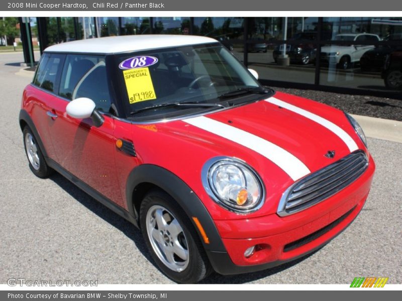 Chili Red / Panther Black 2008 Mini Cooper Hardtop