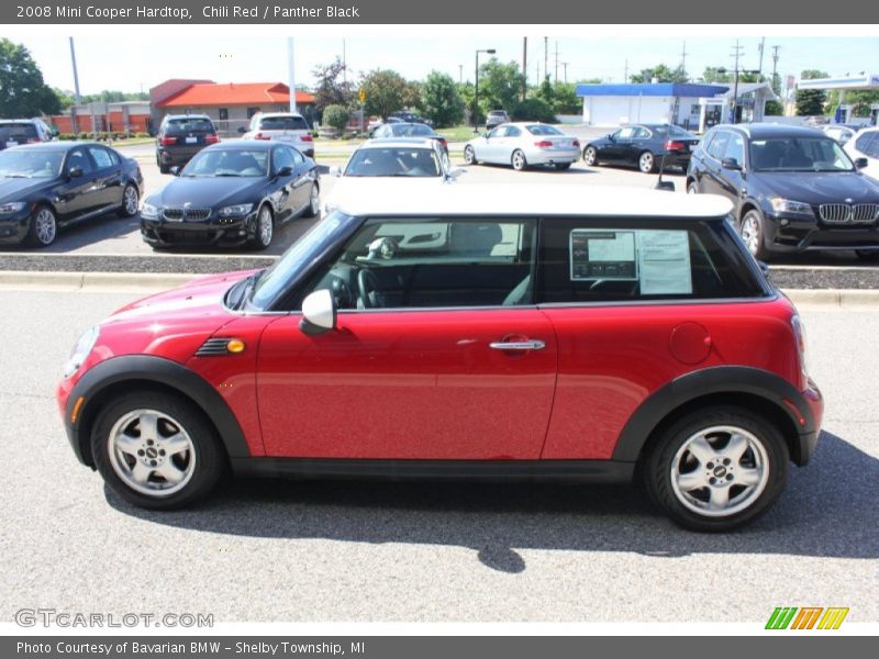Chili Red / Panther Black 2008 Mini Cooper Hardtop