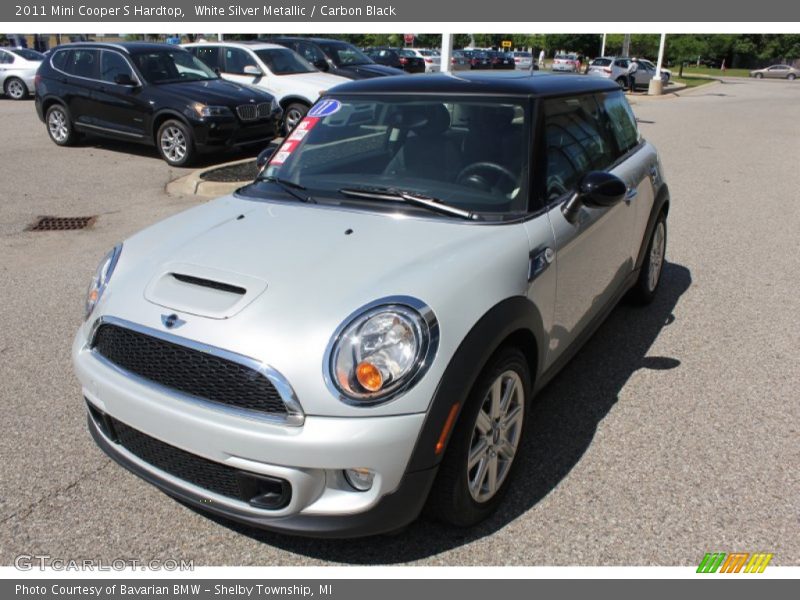 White Silver Metallic / Carbon Black 2011 Mini Cooper S Hardtop