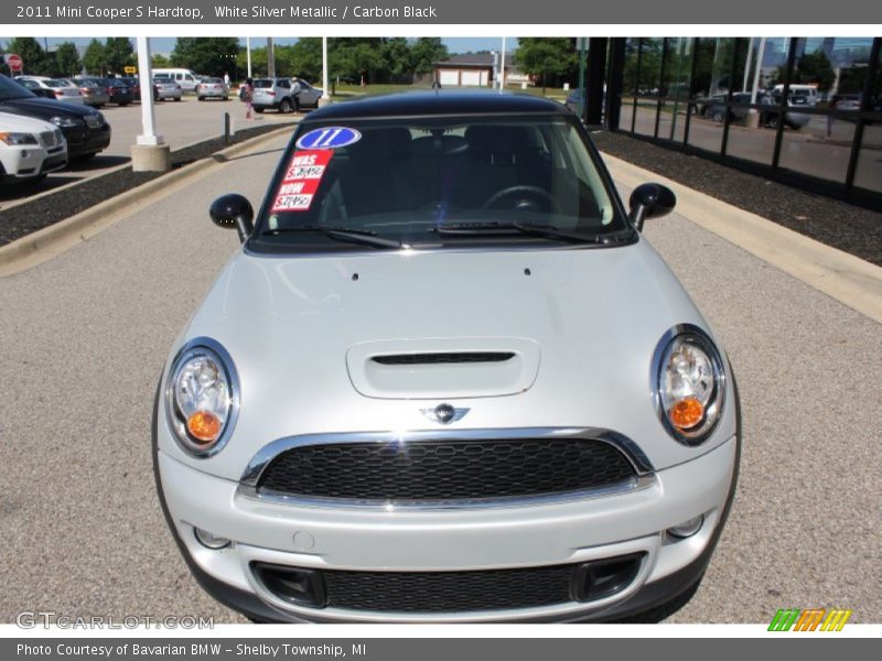 White Silver Metallic / Carbon Black 2011 Mini Cooper S Hardtop