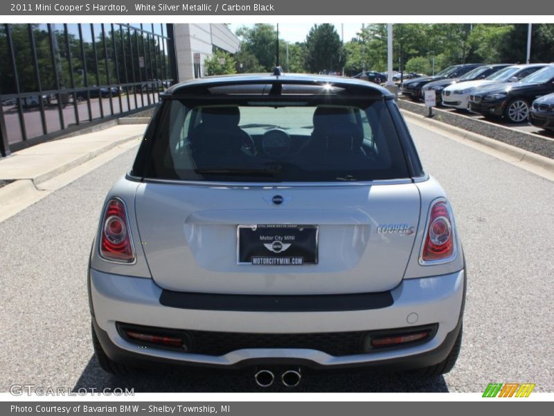 White Silver Metallic / Carbon Black 2011 Mini Cooper S Hardtop