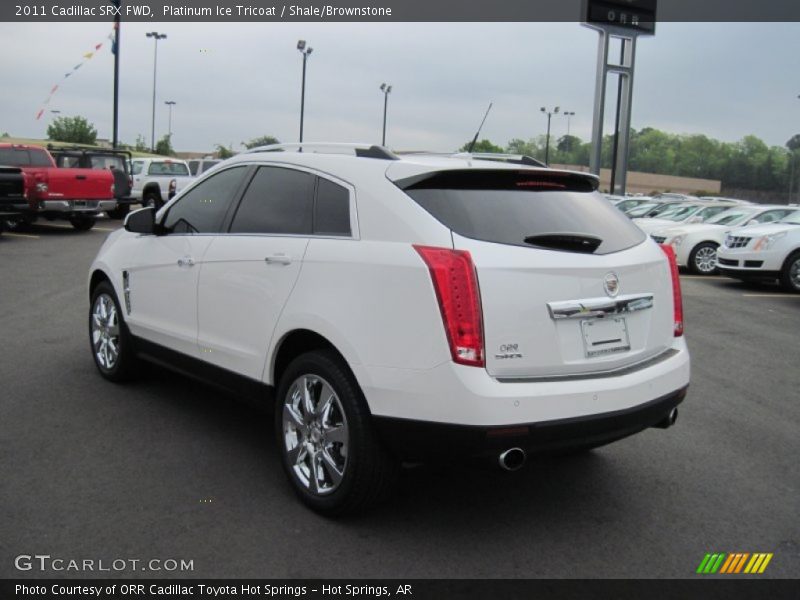 Platinum Ice Tricoat / Shale/Brownstone 2011 Cadillac SRX FWD