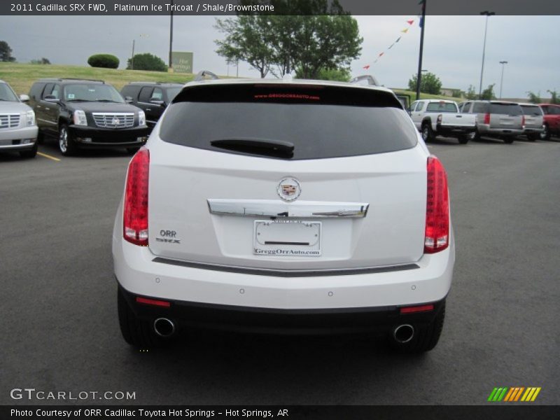 Platinum Ice Tricoat / Shale/Brownstone 2011 Cadillac SRX FWD