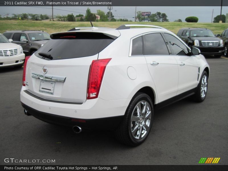 Platinum Ice Tricoat / Shale/Brownstone 2011 Cadillac SRX FWD