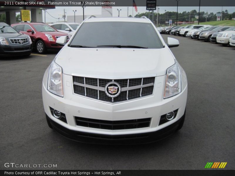 Platinum Ice Tricoat / Shale/Brownstone 2011 Cadillac SRX FWD