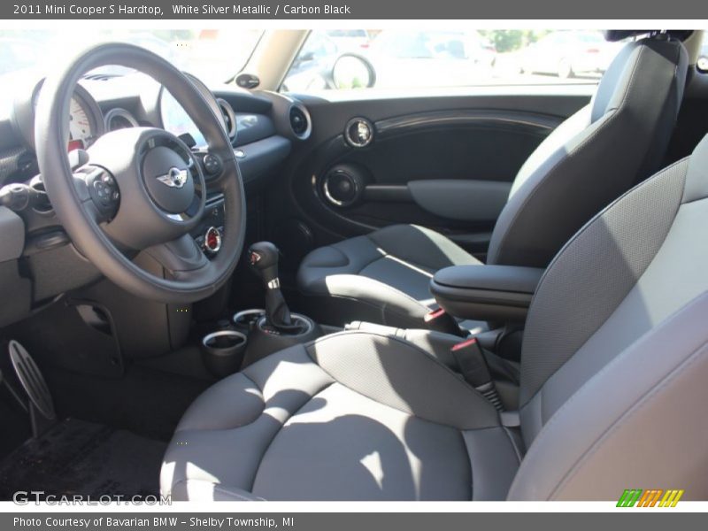 White Silver Metallic / Carbon Black 2011 Mini Cooper S Hardtop