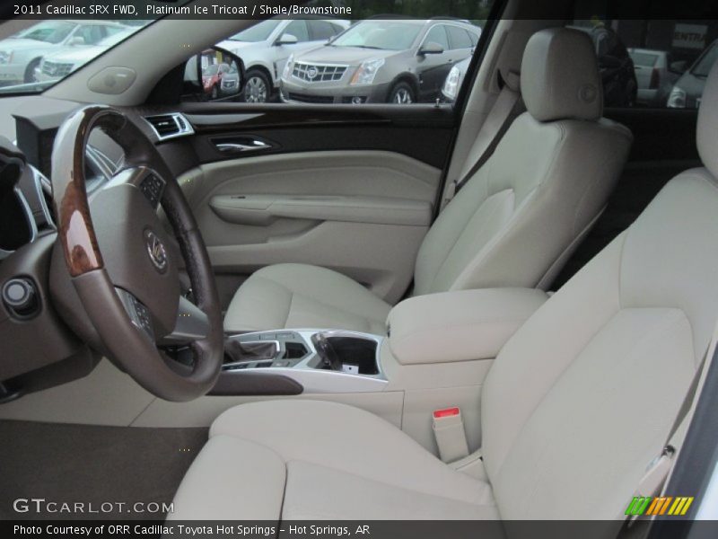 Platinum Ice Tricoat / Shale/Brownstone 2011 Cadillac SRX FWD