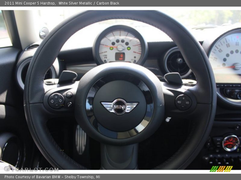 White Silver Metallic / Carbon Black 2011 Mini Cooper S Hardtop