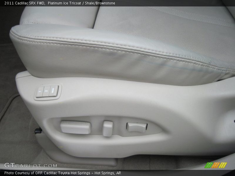 Platinum Ice Tricoat / Shale/Brownstone 2011 Cadillac SRX FWD