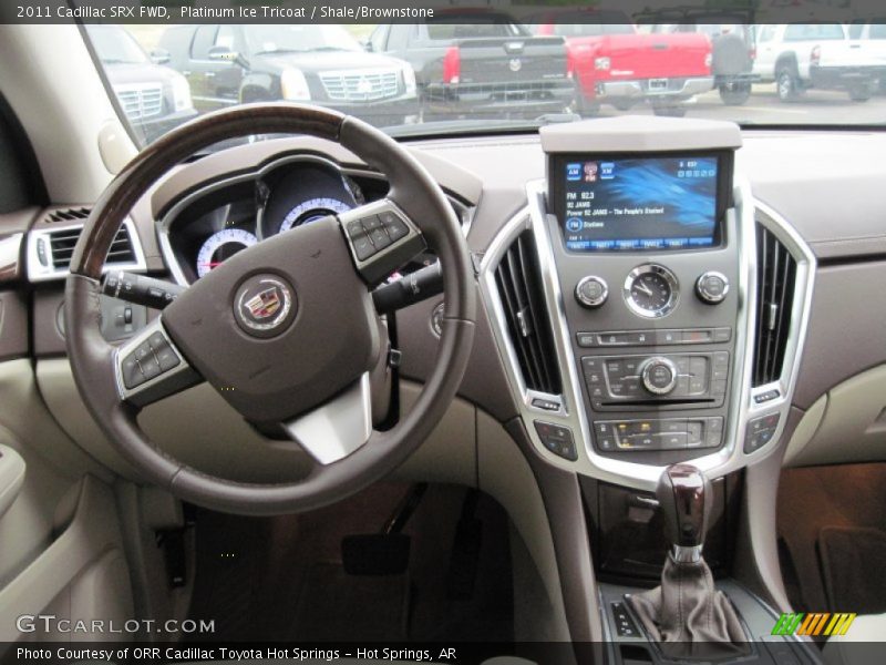 Platinum Ice Tricoat / Shale/Brownstone 2011 Cadillac SRX FWD