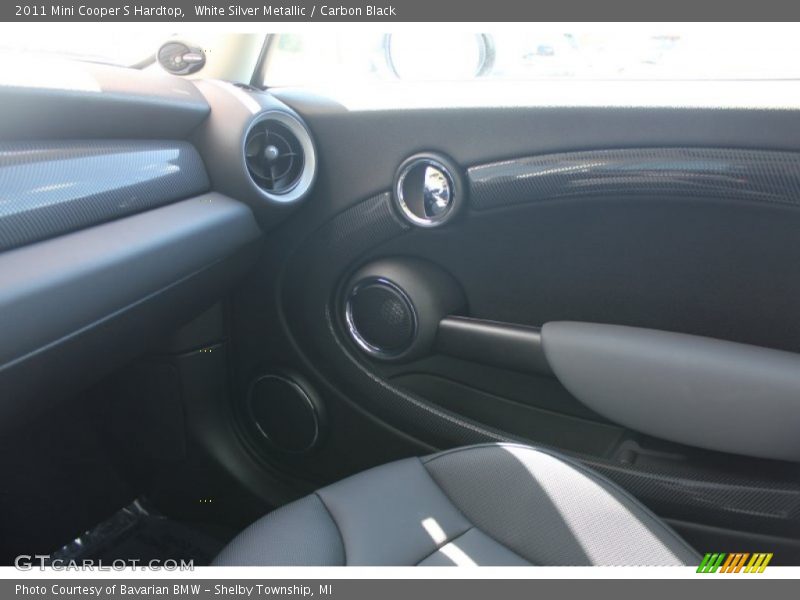 White Silver Metallic / Carbon Black 2011 Mini Cooper S Hardtop