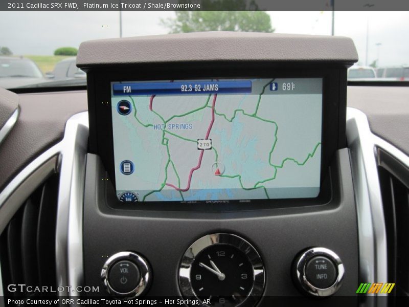 Platinum Ice Tricoat / Shale/Brownstone 2011 Cadillac SRX FWD