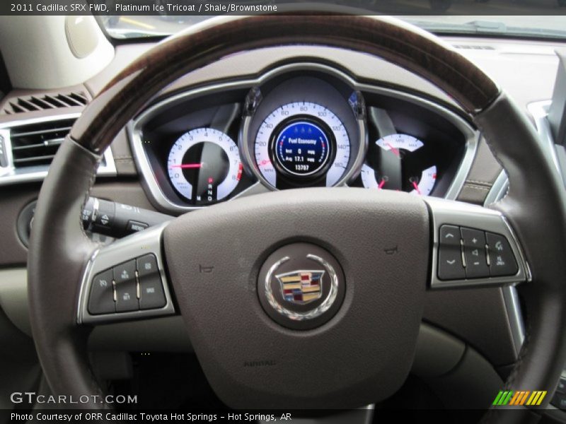 Platinum Ice Tricoat / Shale/Brownstone 2011 Cadillac SRX FWD