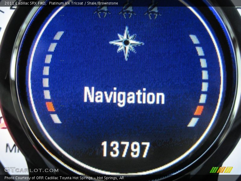 Platinum Ice Tricoat / Shale/Brownstone 2011 Cadillac SRX FWD
